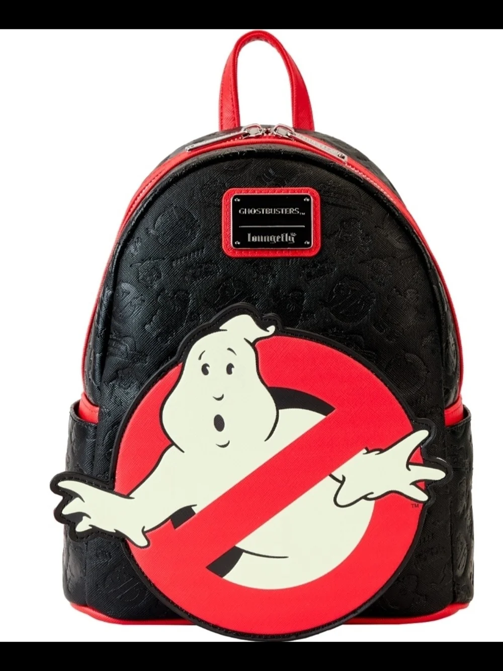 Loungefly Black, Red & White Ghostbusters Mini Backpack